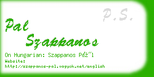 pal szappanos business card